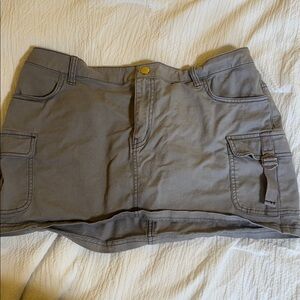 Wild Fable Gray Elastic Waist Mini Skirt